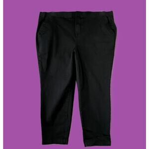 Torrid Black Skinny Chino with Elastic Waist Size 20R